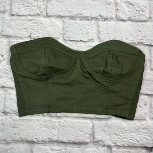 Hot & Delicious Cargo Bustier Crop Top